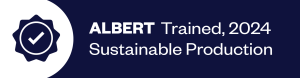 albert Training Stamp Sustainable Production English 300x78 - Albert Accredited!
